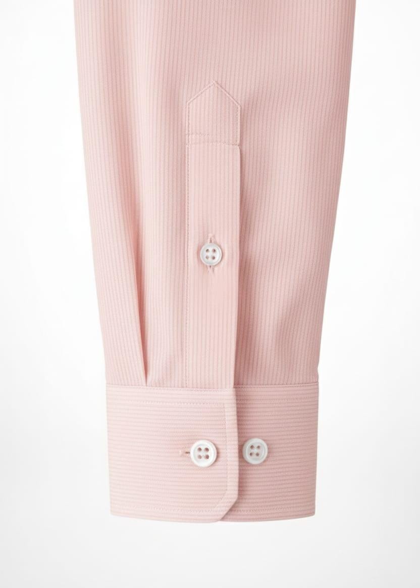 Textured Stripe Regular Fit Shirt – Soft Peach