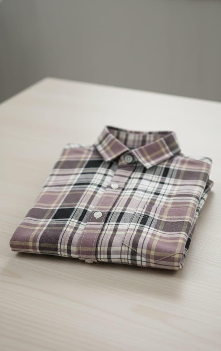Classic Pink & Black Check Long-Sleeve Shirt
