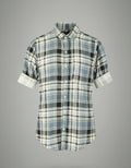 Blue & Grey Check Long-Sleeve Shirt