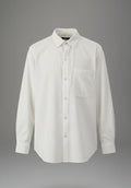 Textured Stripe Regular Fit Shirt – Ivory White