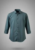 Teal Solid Full-Sleeve Shirt
